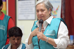 Sr. Norma Pimentel addresses the guests.
