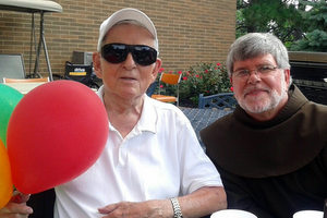 Fr. Joe with Provincial Minister Jeff Scheeler, OFM