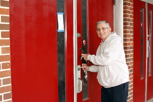 Fr. Joe revisiting the New Orleans school flooded after Hurricane Katrina
