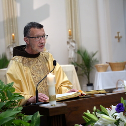 friar at pulpit