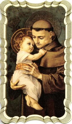 St. Anthony prayer card