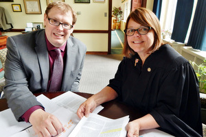 Br. Michael and Judge Amy Searcy