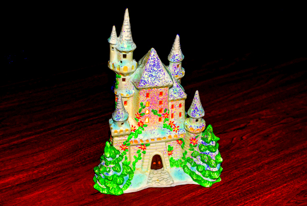 ceramic Christmas castle