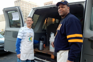 Br. Ed Gura and Dorian Bellinger