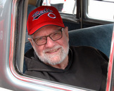 Fr. Tom, 85, Pastor, Holy Name Church, Cincinnati participating in the Red's Opening Day Parade.