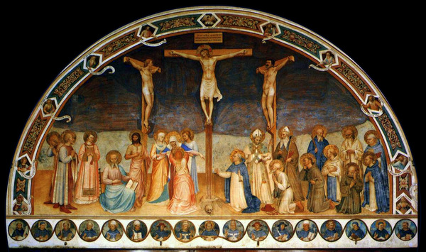 'Crucifixion and Saints' by Fra Angelico (1441-1442) Public domain