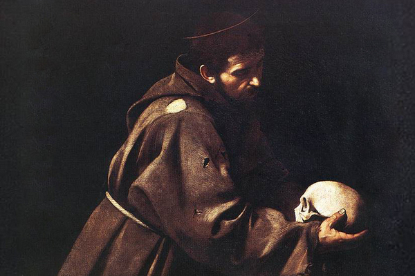 francis and skull