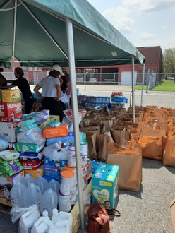 packages of food and water