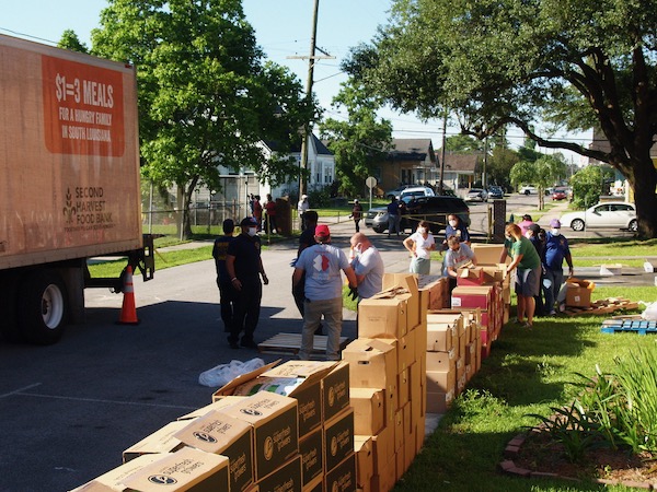 boxes of food