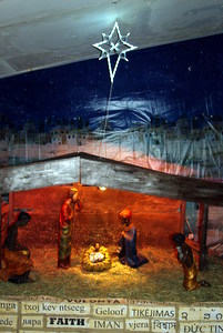 One of the Christmas displays built by Fr. Bob and parishioners of St. Paul
