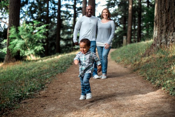 family in park