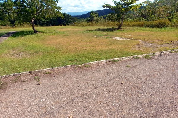 field and parking lot