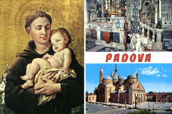 Postcard of St. Anthony Basillica in Padua, Italy
