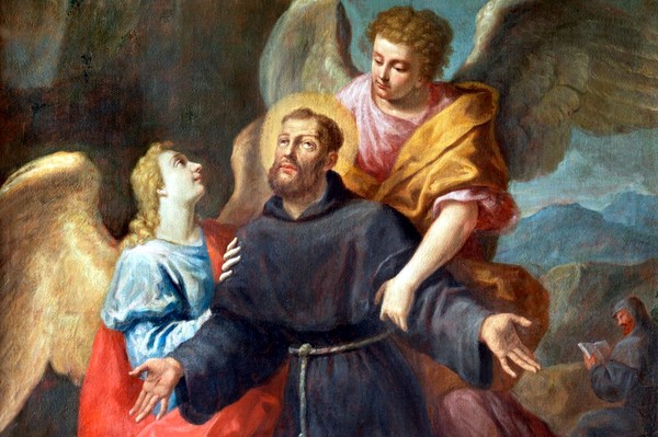st francis and angels