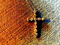 cross with diamond stones