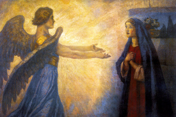 'Annunciation' by Vasily Surikov (1914) Public domain